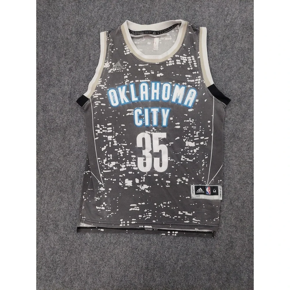 Oklahoma City Thumder Jersey Kevin Durant #35 Adidas Medium Sleeveless‎ Swingman
